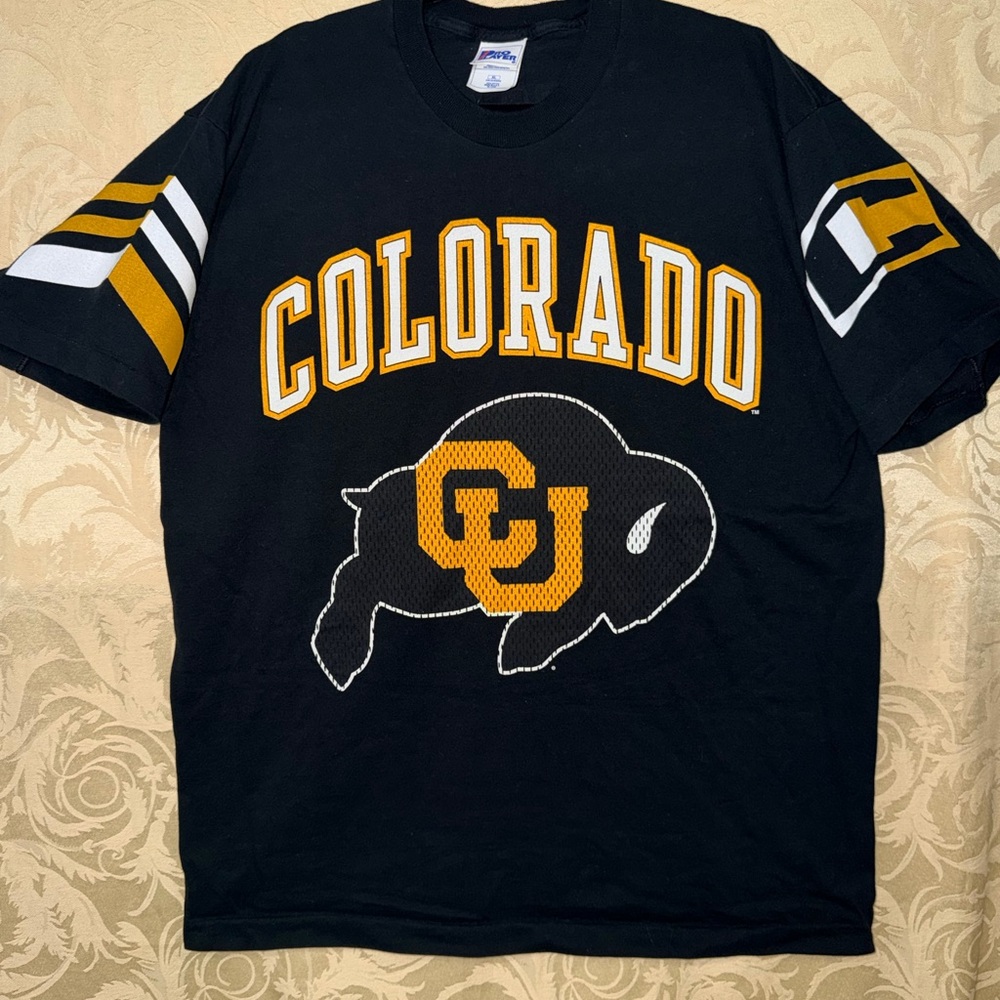 Pro Player Colorado Black and Gold AOP style Tee